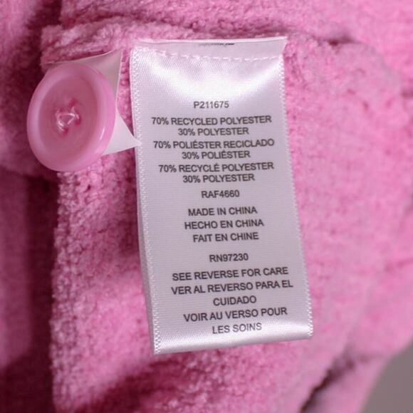 Almost Famous Cardigan Sweater Deep V Neck Pink Short Size M - Picture 5 of 5